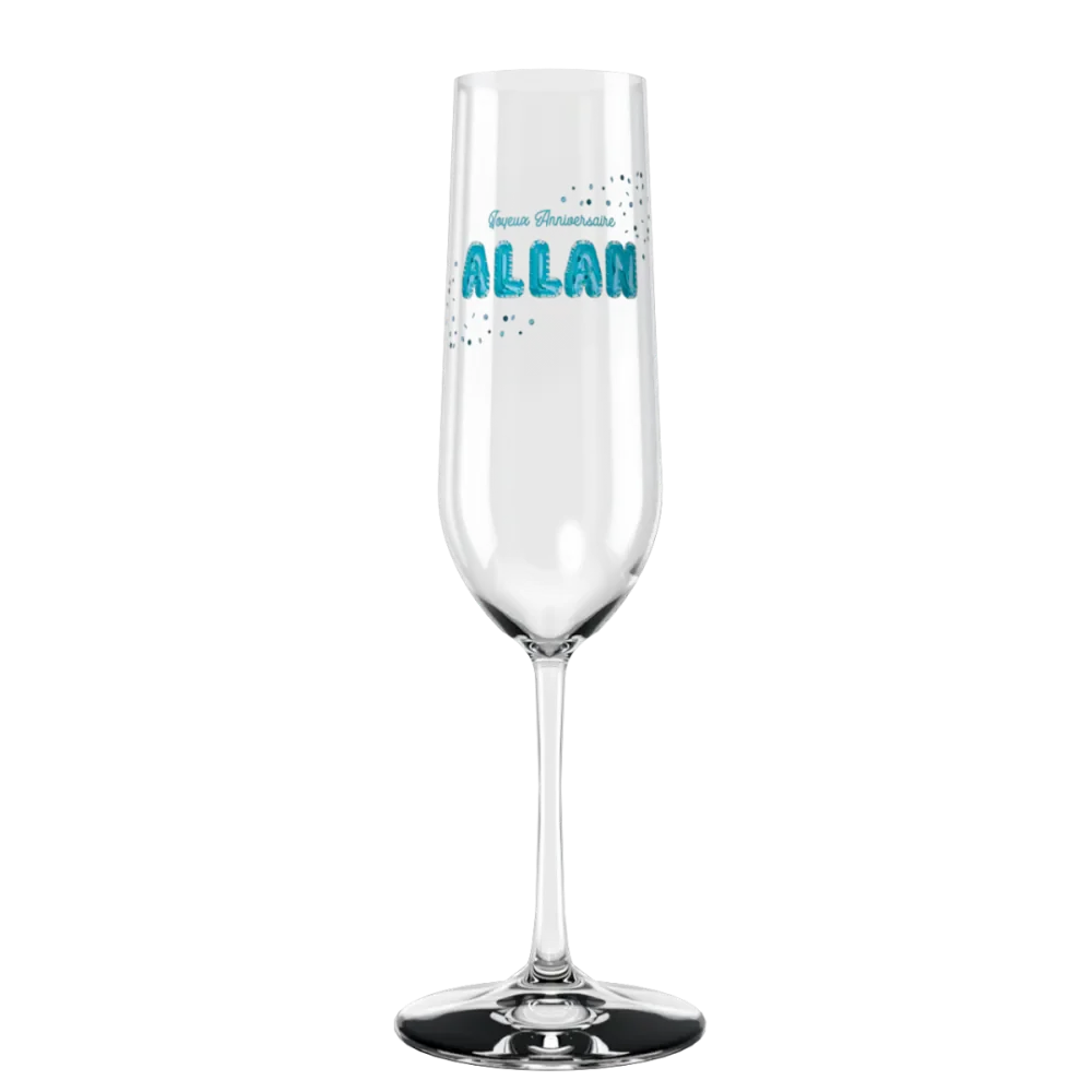Flûte à champagne personnalisée en verre - Image 5