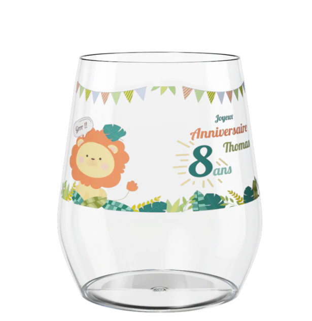 Verre à eau personnalisé en verre - Image 4