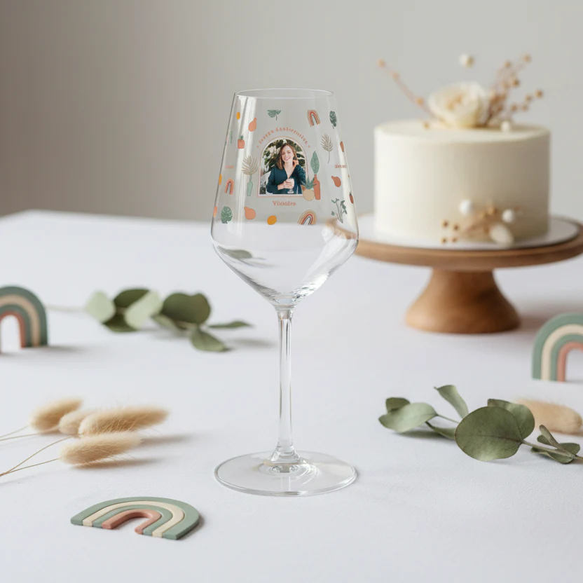 Verre à vin personnalisé Cabernet en verre - Image 5